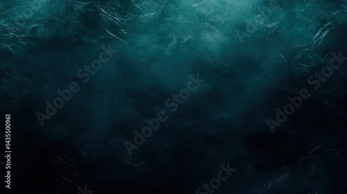 A deep blue abstract background with swirling patterns.