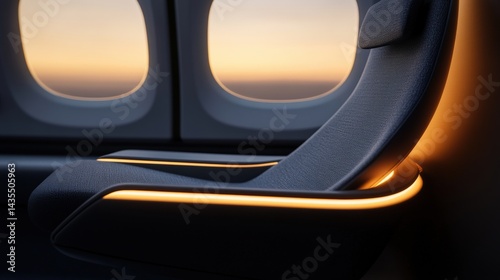 Luxurious lie-flat seat offers travelers ultimate comfort inside a premium aircraft cabin, highlighting first-class experience and innovation. Advanced first-class seat featuring ergonomic design.