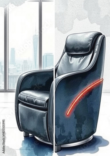 business, armchair, seat, table, empty, wall, home, nobody, floor, chairs, 3d, comfortable, lounge, 