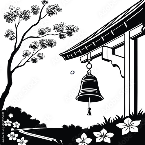 bell in the garden