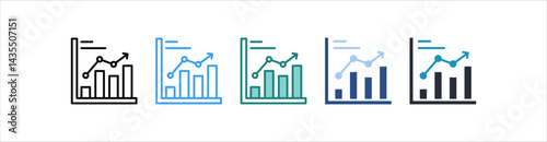 Growth Icon In Different Style Vector