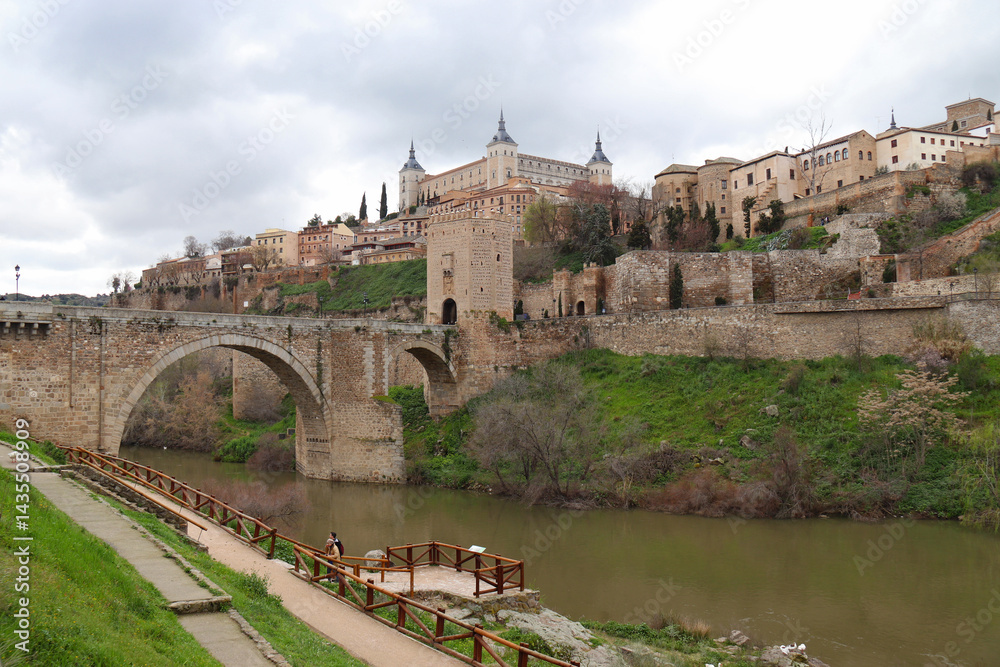 Obraz premium PANORAMA OF TOLEDO, UNESCO WORLD HERITAGE IN SPAIN