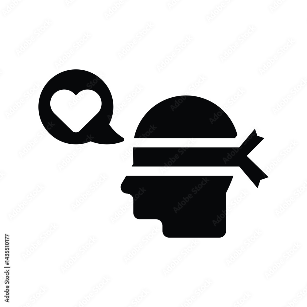 Fototapeta premium Blind date icon