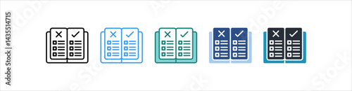 Rules Icon In Different Style Vector