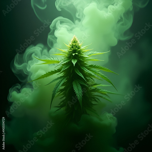 Obraz na płótnie marijuana leaf background w salonie