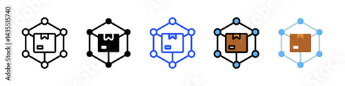 Logistics Icon Collection With Multiple Styles