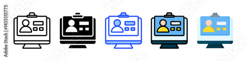 Digital Citizenship Icon Collection With Multiple Styles