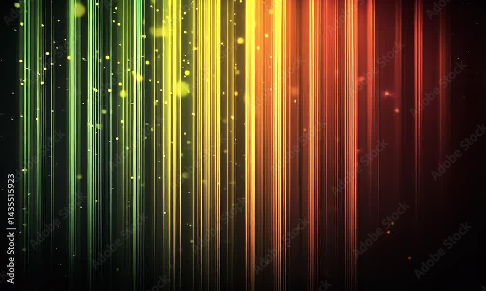A background with vertical lines of colorful lights and sparkles, creating an atmosphere of celebration or vibrant energy. The design is suitable for digital media like video backgrounds,