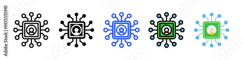 Personalization Icon Collection With Multiple Styles