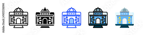 Digital Governance Icon Collection With Multiple Styles