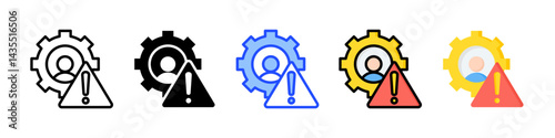 Risk Management Icon Collection With Multiple Styles