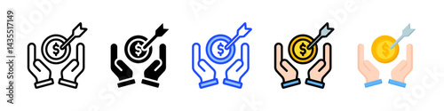 Target Icon Collection With Multiple Styles