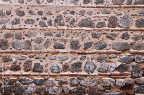 Photography DETAIL OF ANCIENT STONE AND BRICK WALLS
