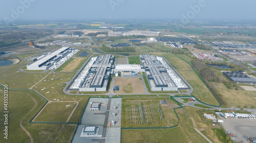 data center in Odense, Denmark, cloud or connectivity, hyperscaler, AI, IT, infrastrucutre, computing center.