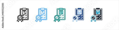 Standard Icon In Different Style Vector