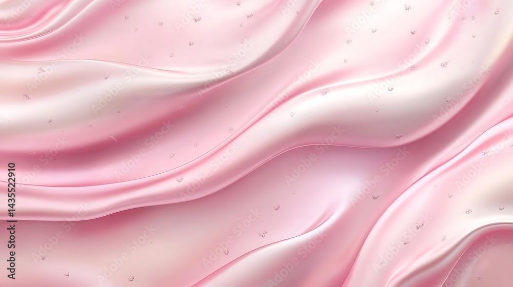 Fototapeta premium Pink Silk Waves Texture Background.
