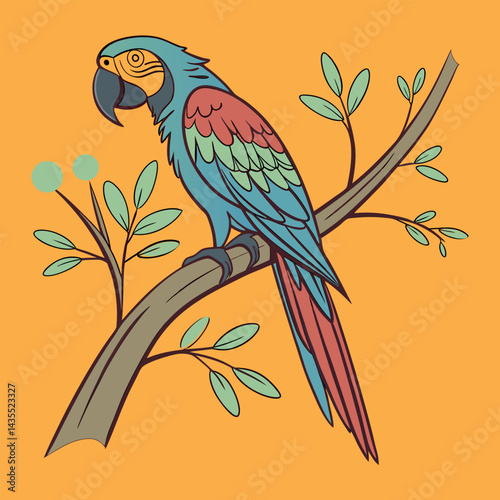 Ara macaw scientific of the macaw national bird of Honduras.