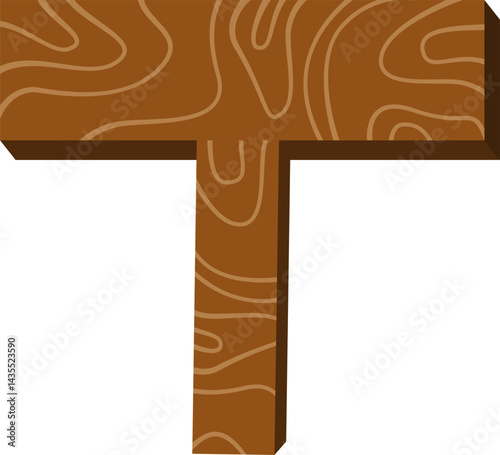 Wooden sign. Signboard