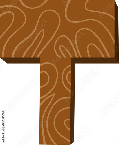 Wooden sign. Signboard