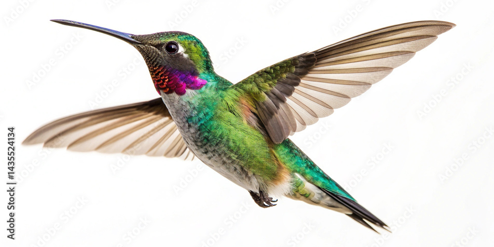 Fototapeta premium Hummingbird Bird Images White Background