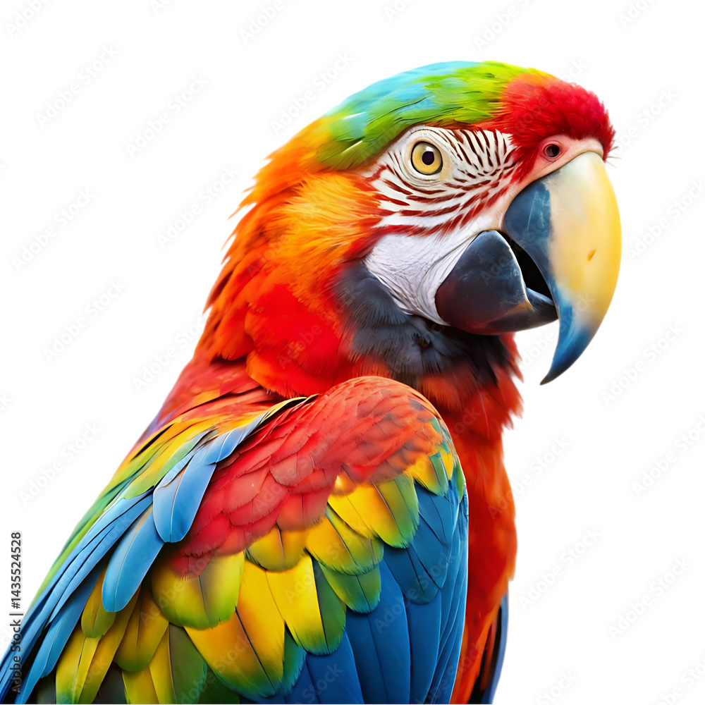 Fototapeta premium blue and yellow macaw