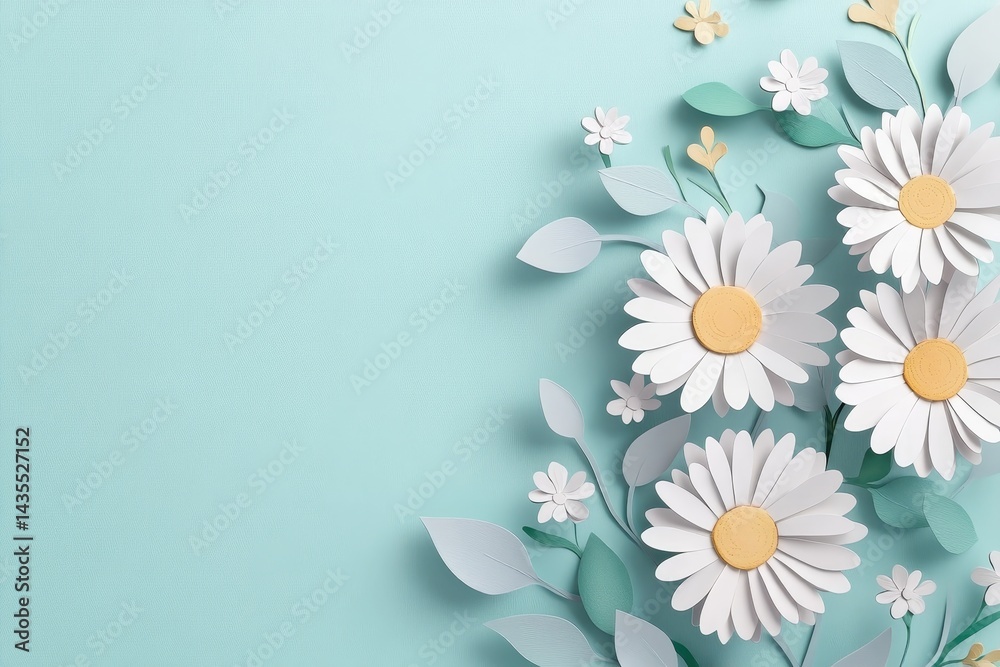 Delicate paper flowers arranged in pastel tones. Delicate paper flowers arranged in pastel tones.