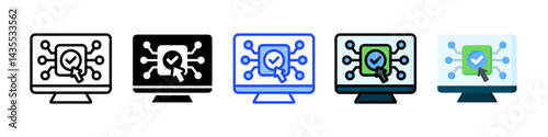 Digital Accessibility Icon Collection With Multiple Styles