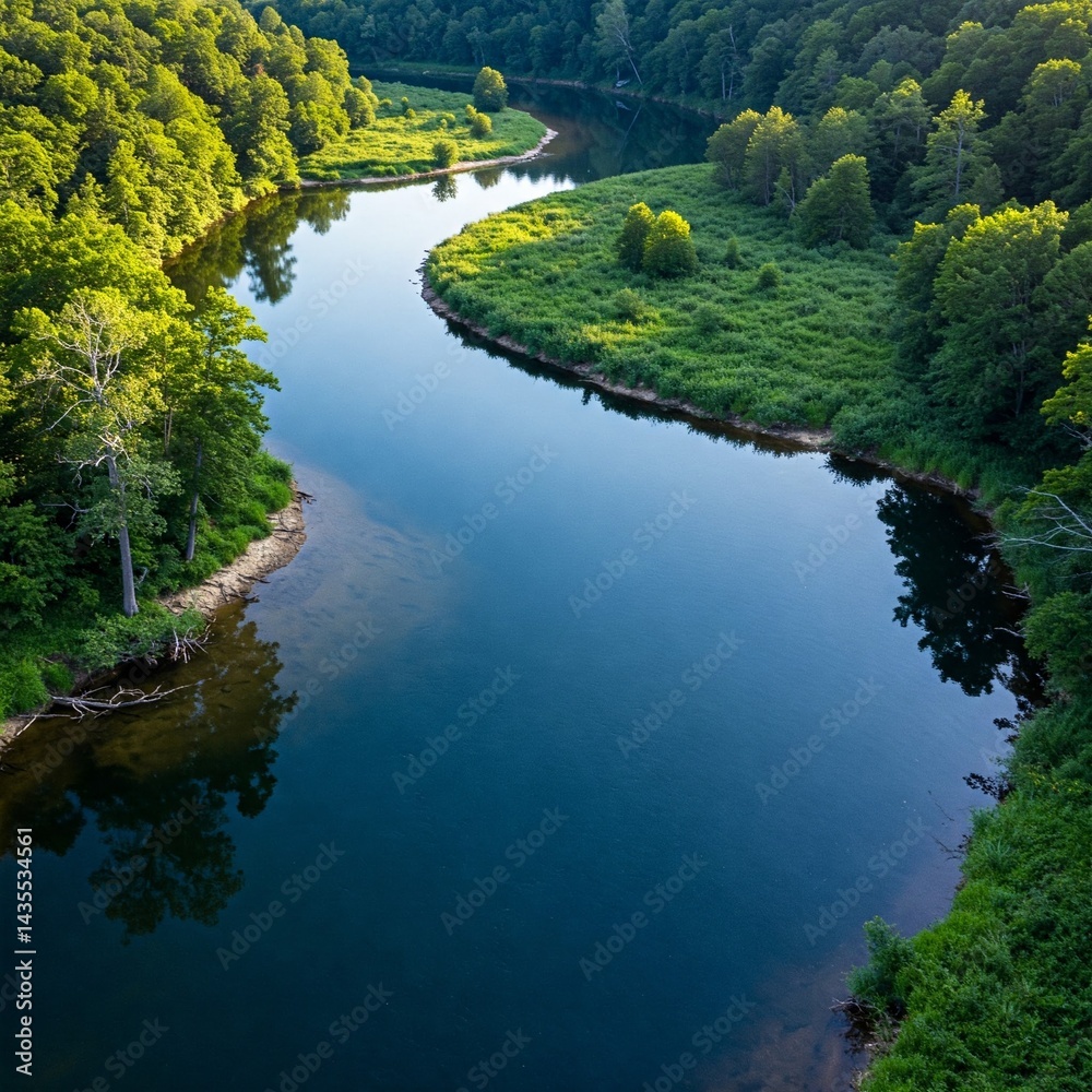 Fototapeta premium lake in the forest