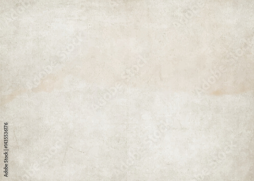 Old vintage paper background texture. Neutral light beige worn paper sheet