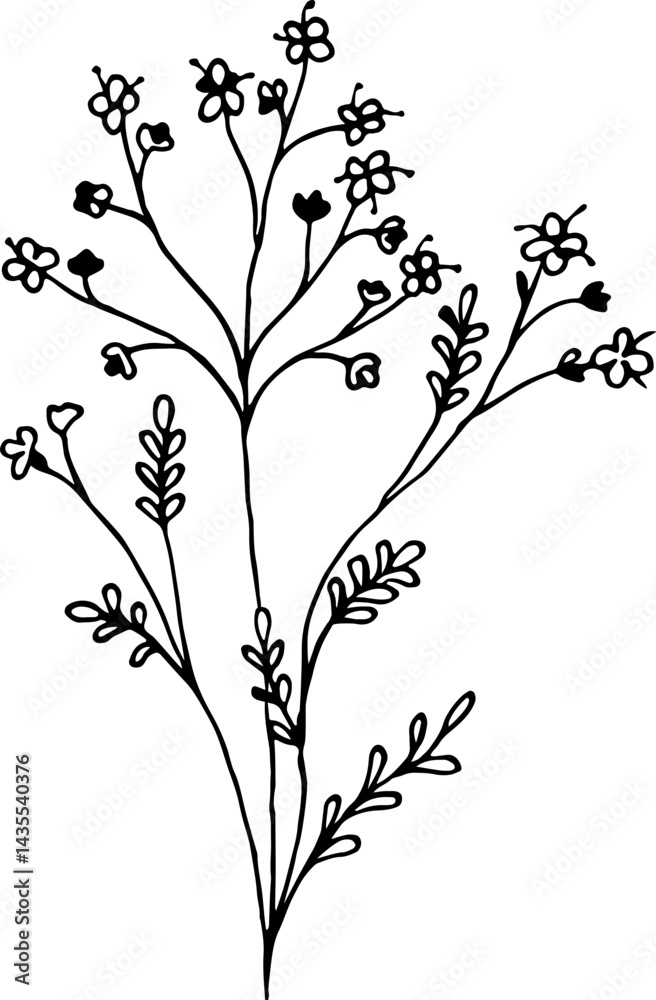 black and white flower hand drawing doodle black and white flower hand drawing doodle