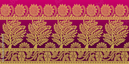 beautiful graphic saree design and this sari design is in Indian style which is for textile fashion industry and it can be used as wallpaper backdrop and website bg this style is originated in india