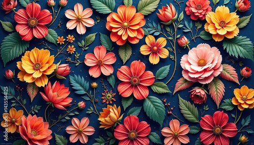 Intricate woven floral tapestry, seamless repeat, home decor, woven, seamless tile