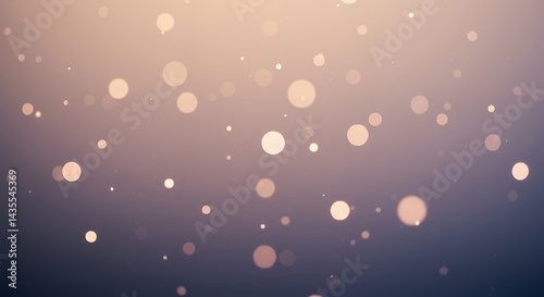 Obraz na płótnie Floating Light Bubbles on Gradient Background Creates Soft Festive Effect w salonie