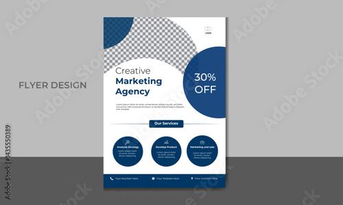Professional Corporate creative Business Flyer design template 