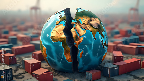 Cracked Globe and Disarrayed Containers Visualize Market Fragmentation
