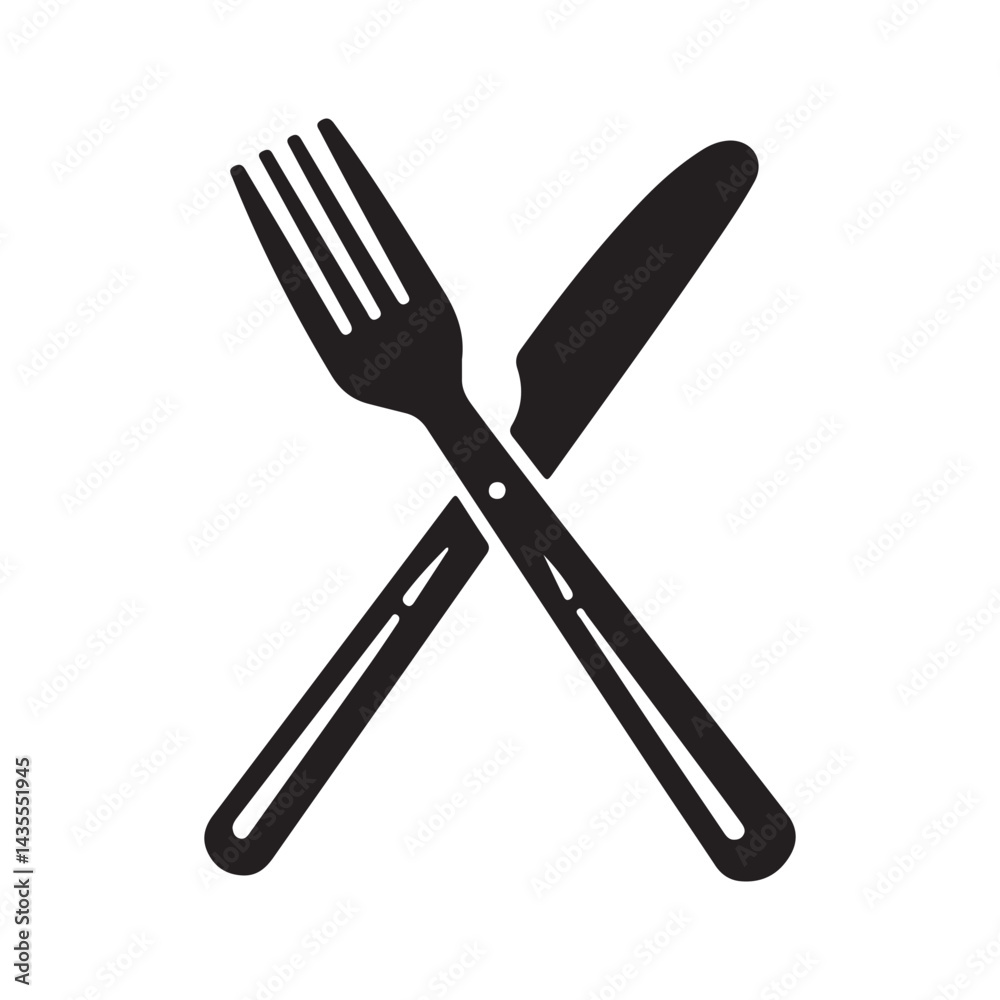 Fork and Knife Icon Restaurant Menu Design Fork and Knife Icon Restaurant Menu Design