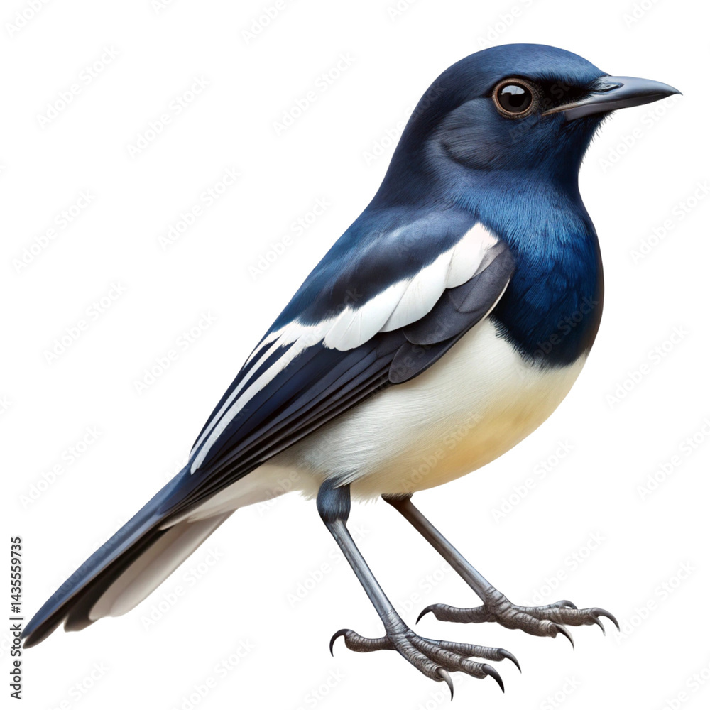 Fototapeta premium blue jay isolated on white background