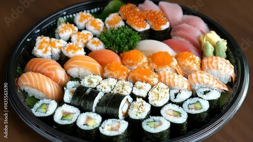 Delicious Sushi Platter: A Feast for the Eyes and Palate