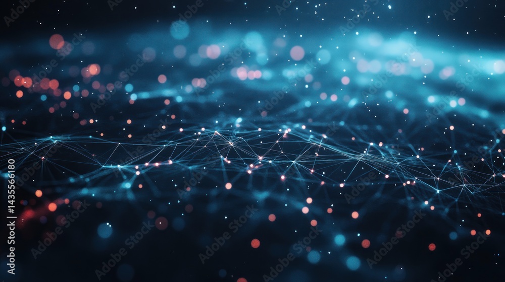 Obraz premium Abstract digital network