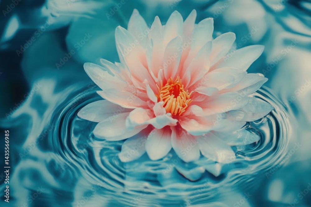 Obraz premium Splashing fog blooms, radiant ripple to the background