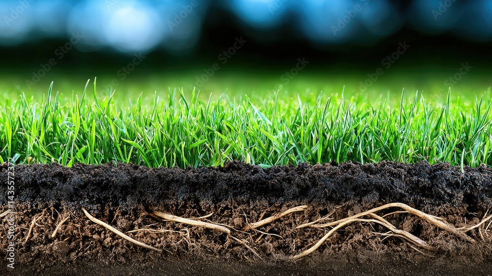 Grass Roots and Soil: A Close-Up Look at Nature's Foundation Grass Roots and Soil: A Close-Up Look at Nature's Foundation
