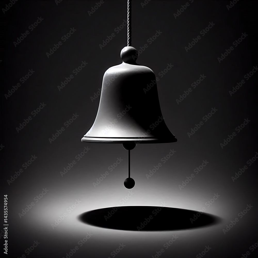 Obraz premium Silent Bell with Suspended Clapper