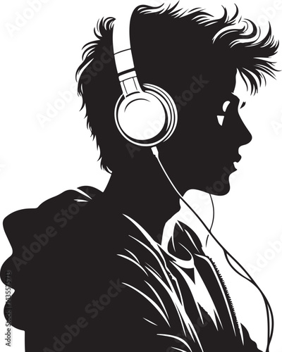 Music Listener vector