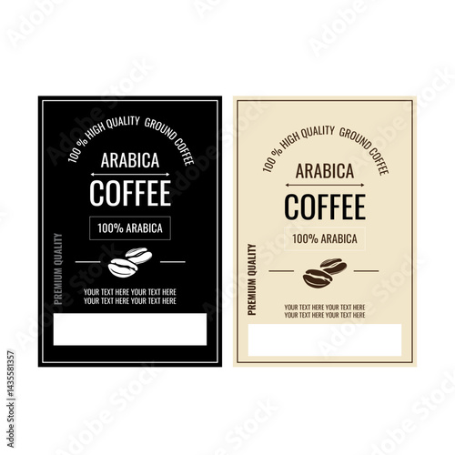 COFEE PACKAGING LABEL