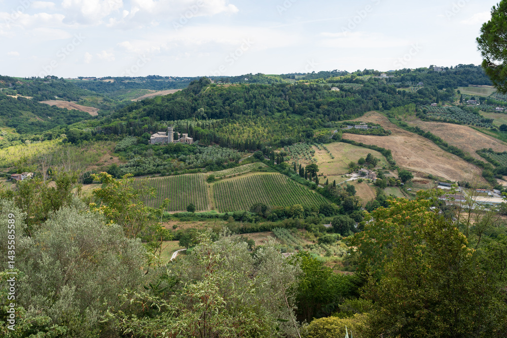 Countryside And Farms Surrounding Orvieto, Umbria, Italy Countryside And Farms Surrounding Orvieto, Umbria, Italy