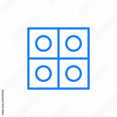 blister pack icon sign vector