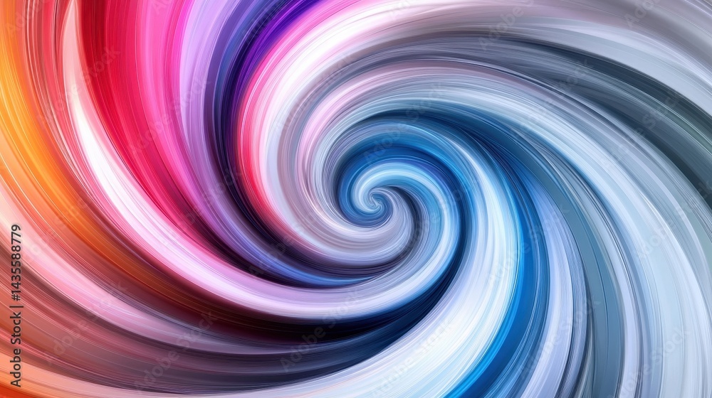 Obraz premium colorful swirling abstract spiral