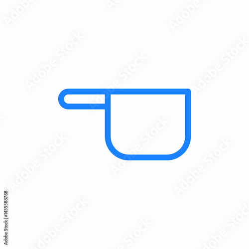saucepan pot handle icon sign vector