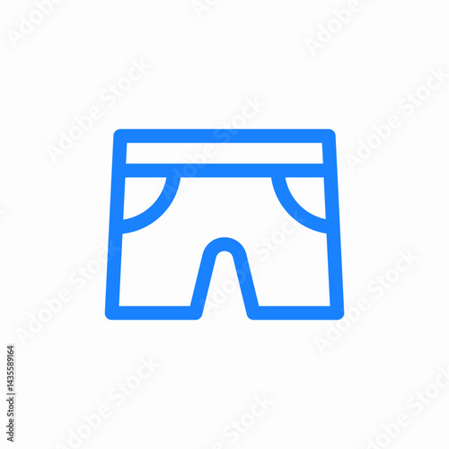 shorts clothing icon sign vector