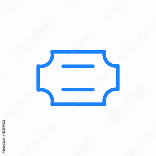ticket coupon icon sign vector